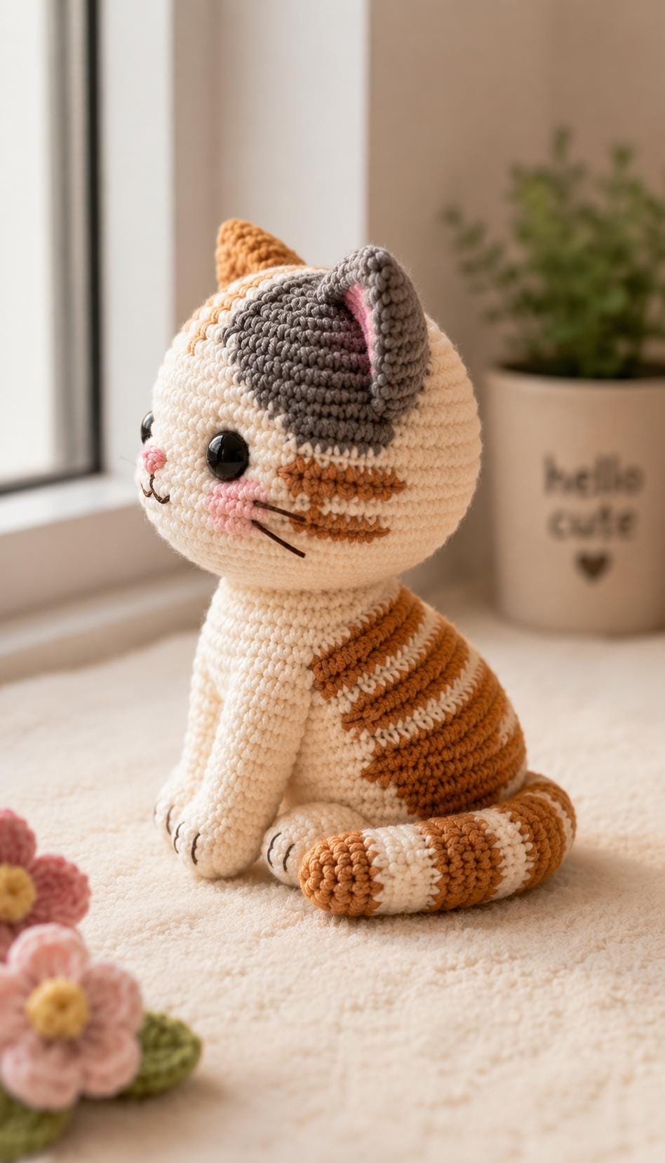 The Cozy Window Calico Cat