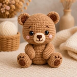 The Cozy Woodland Cub Amigurumi PDF GUIDE