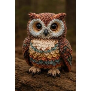The Crocheted Forest Sentinel | Woodland Owl Amigurumi -  Beginner Friendly PDF Guide