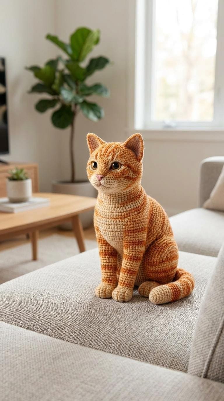 The Crocheted Ginger Tabby PDF GUIDE