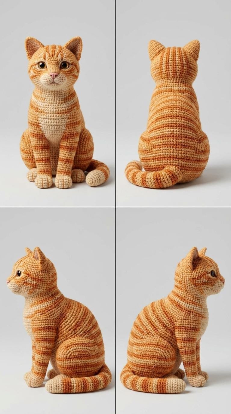 The Crocheted Ginger Tabby PDF GUIDE