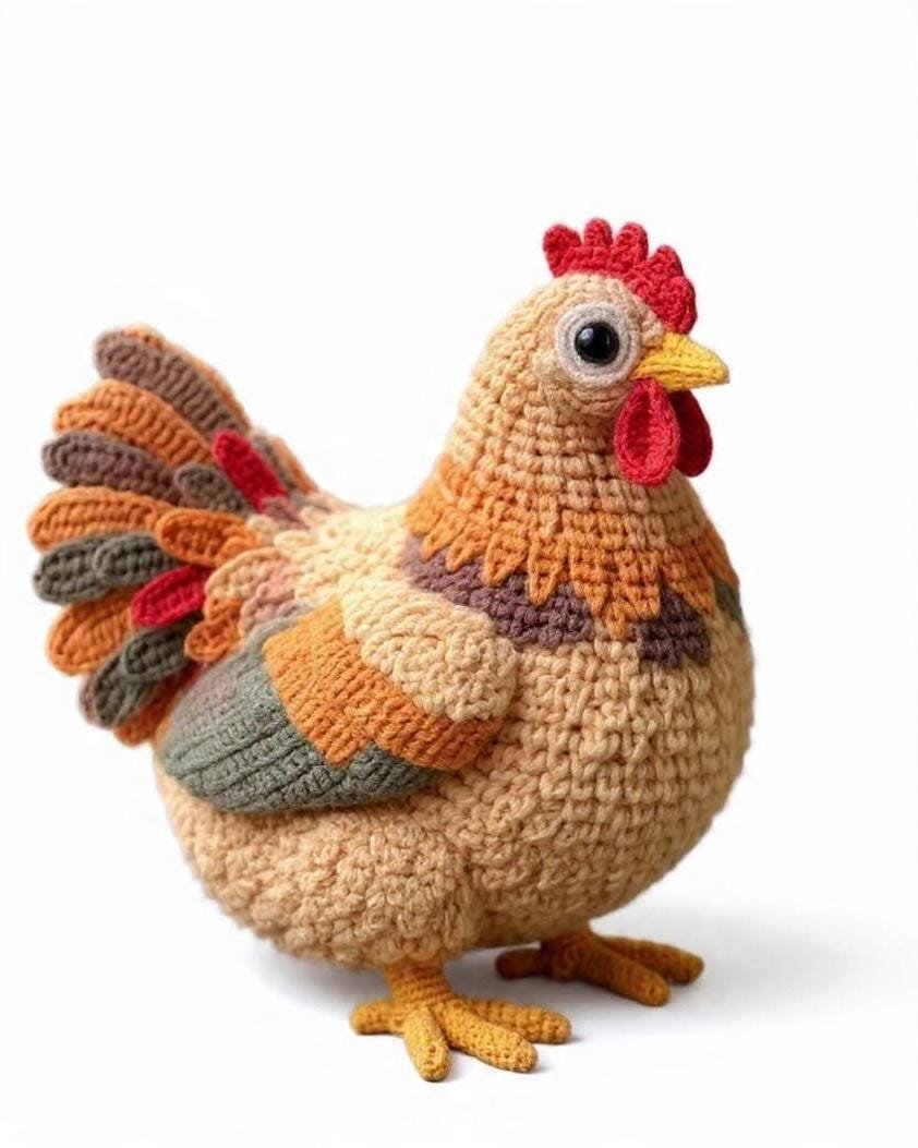 The Crocheted Hen of the Windowsill | Beginner Friendly PDF Guide