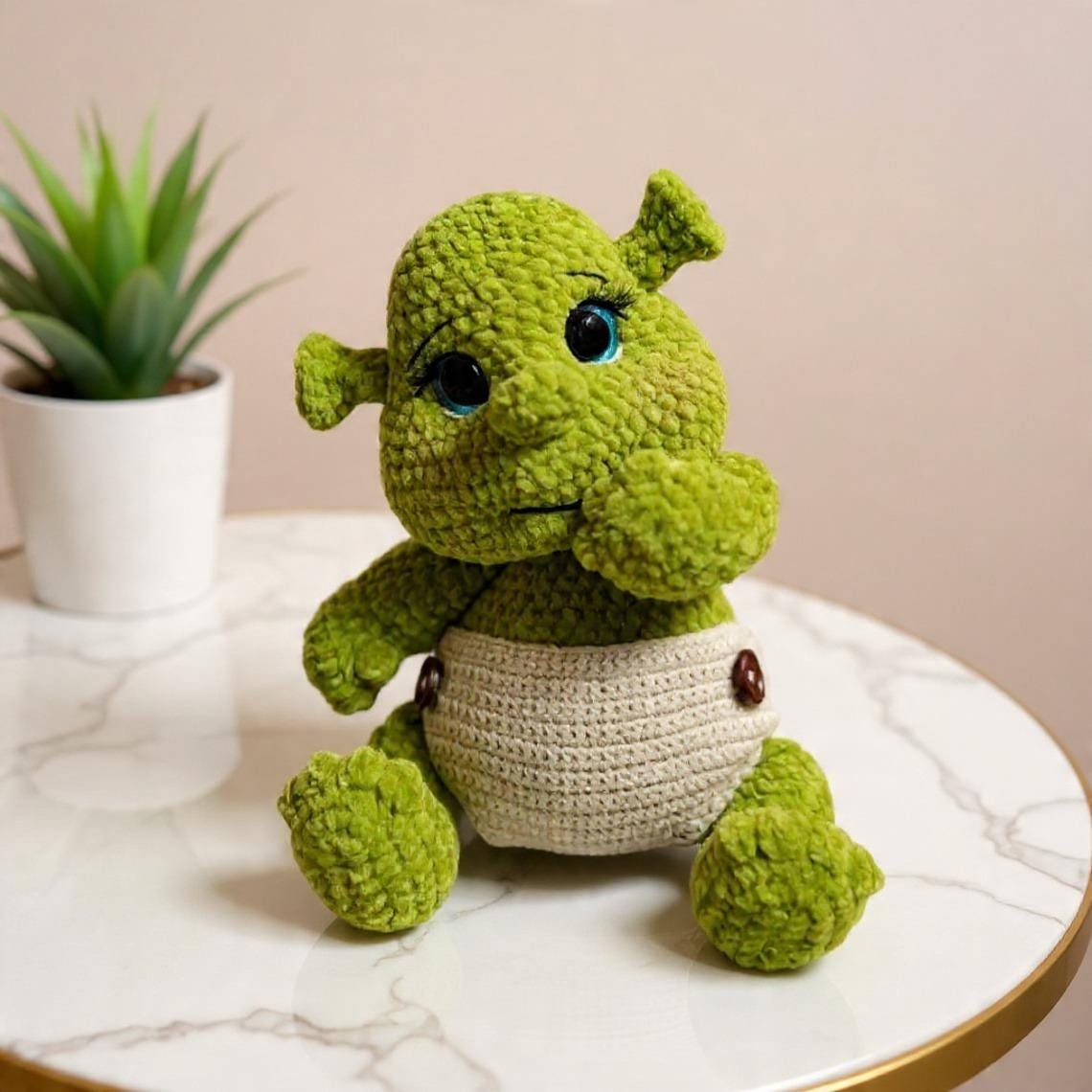 The Friendly Ogre Amigurumi Stuffed Toy| Beginner Friendly Guide