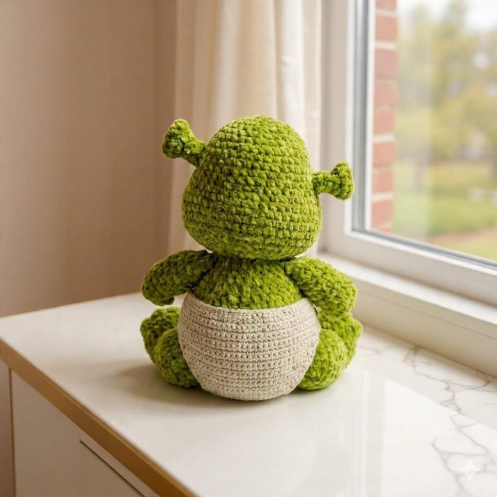 The Friendly Ogre Amigurumi Stuffed Toy| Beginner Friendly Guide