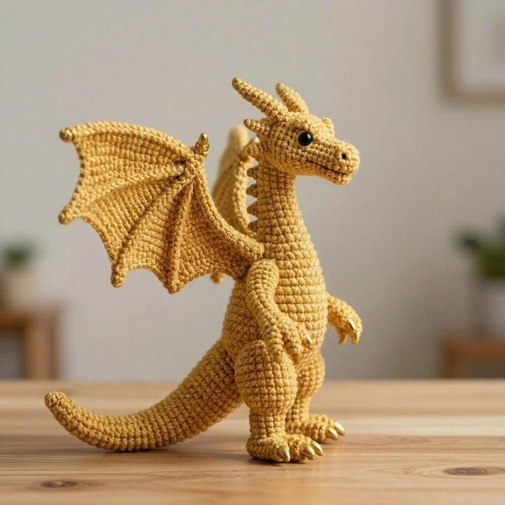 The Gilded Wyrm Crochet Dragon PDF Guide