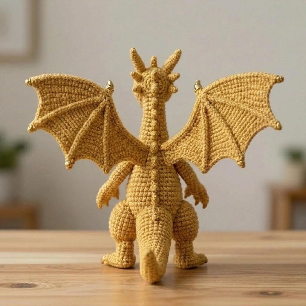 The Gilded Wyrm Crochet Dragon PDF Guide