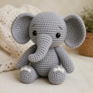 The Gray Amigurumi Elephant PDF Guide