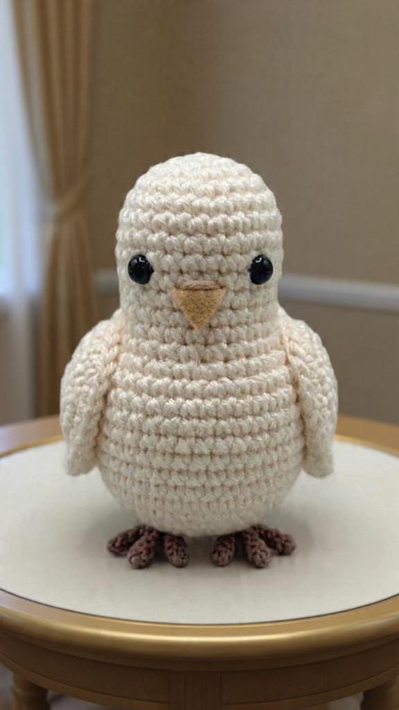 The Ivory Amigurumi Fledgling Crochet | Baby Chick Pattern | Beginner Friendly Guide PDF