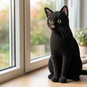 The Realistic Black Cat Amigurumi Kitten PDF Tutorial