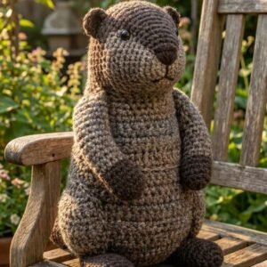The Woodland Whispers Marmot: A Rustic Crochet Amigurumi  PDF GUIDE