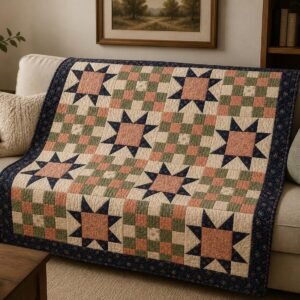 Traditional Star & Grid Quilt PDF Guide
