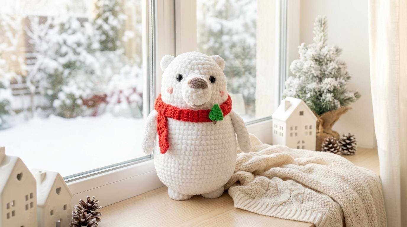 Winter_Polar_Bear crochet pdf guide
