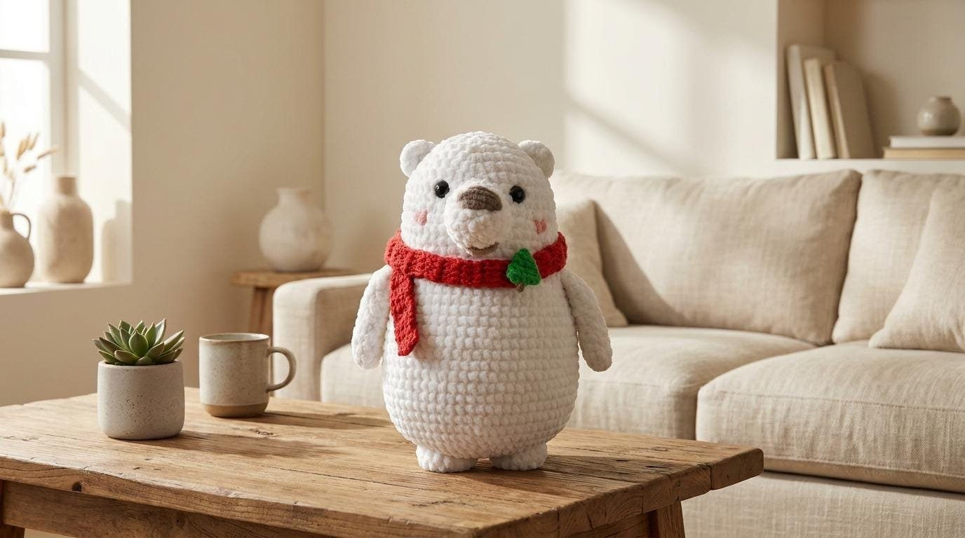 Winter_Polar_Bear crochet pdf guide